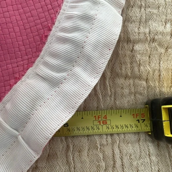 Nordstrom Fine Italian Floppy Pink Straw/Paper Wide Brim Hat NWOT New! - Picture 4 of 5